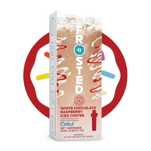 Frosted White Chocolate Raspberry Iced Coffee - 0YRIE