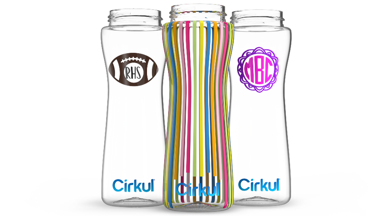 Custom 22oz. Plastic Bottle & Comfort Grip Lid - AUKFB