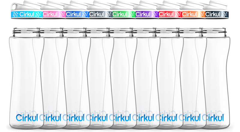 Custom 22oz. Plastic Bottle & Comfort Grip Lid - AUKFB