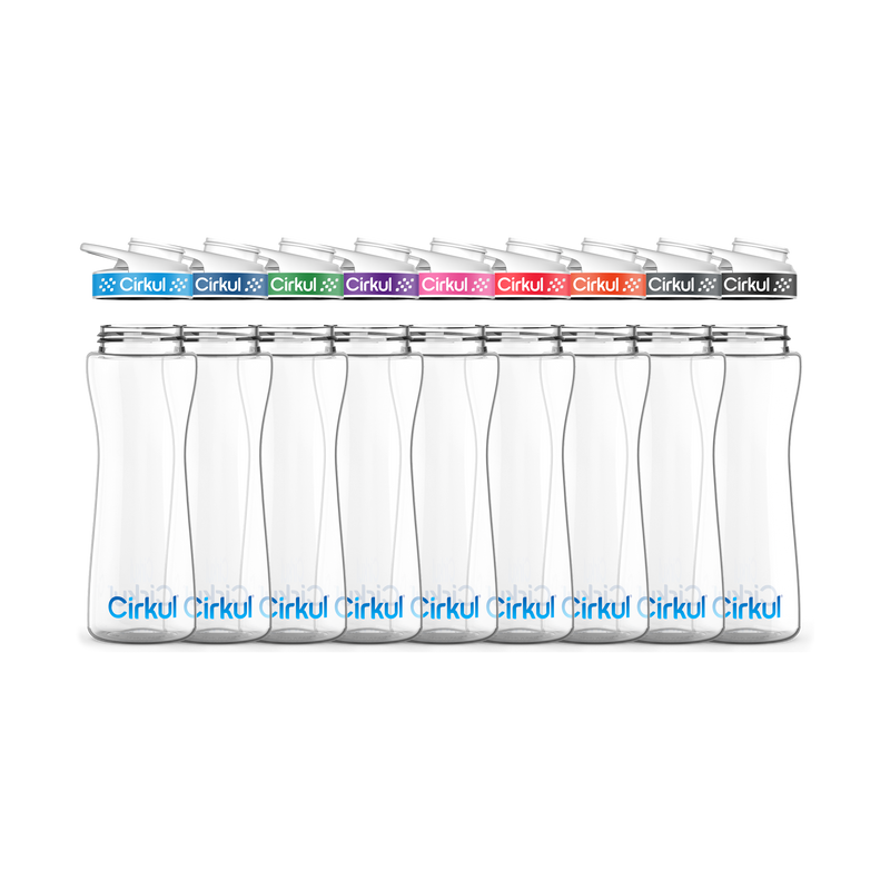 22oz. Plastic Bottle & Comfort Grip Lid - 4M1OU