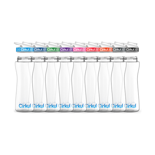 22oz. Plastic Bottle & Comfort Grip Lid - 4M1OU