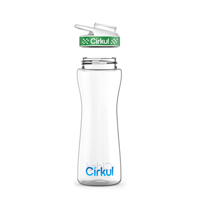 22oz. Plastic Bottle & Comfort Grip Lid - 4M1OU