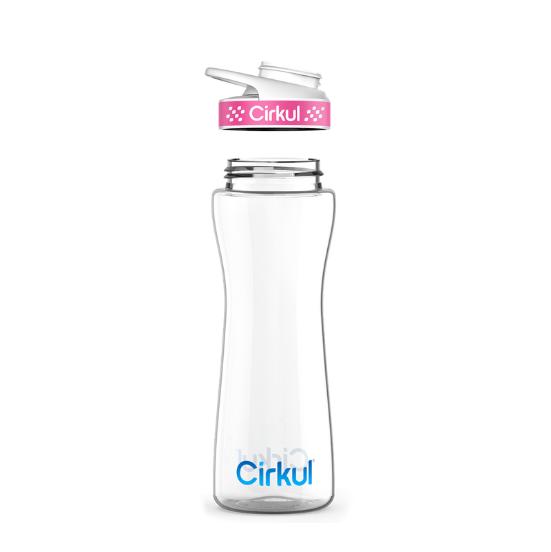 22oz. Plastic Bottle & Comfort Grip Lid - 4M1OU