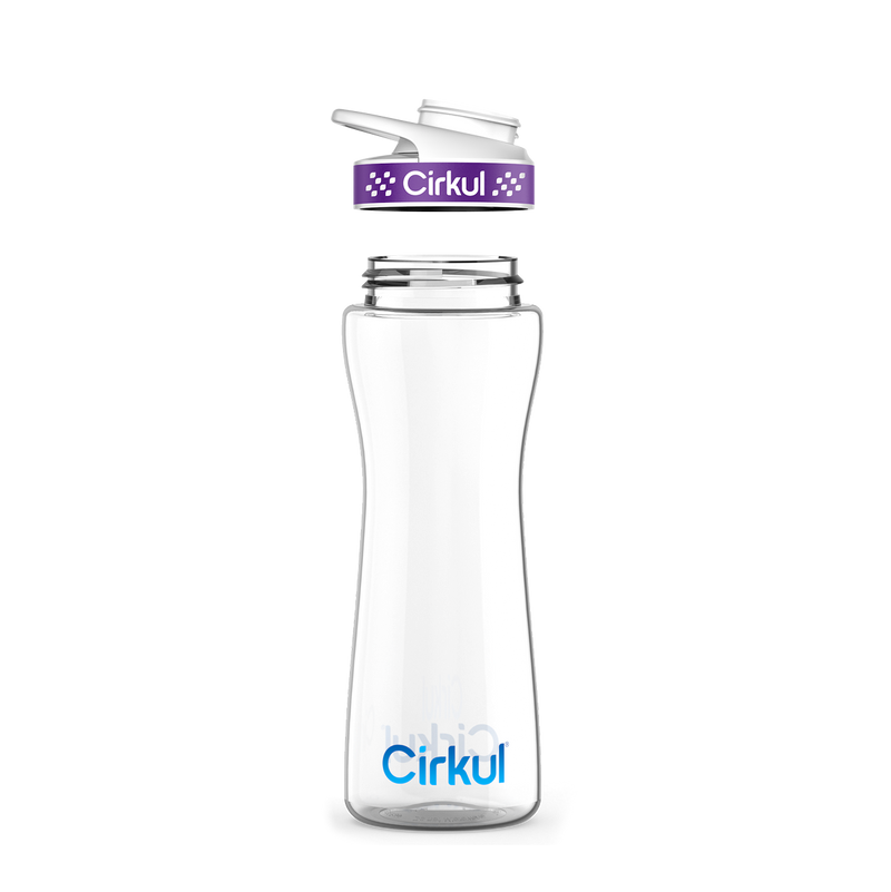 22oz. Plastic Bottle & Comfort Grip Lid - 4M1OU