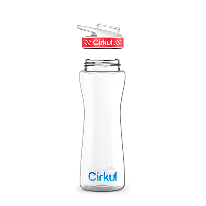 22oz. Plastic Bottle & Comfort Grip Lid - 4M1OU