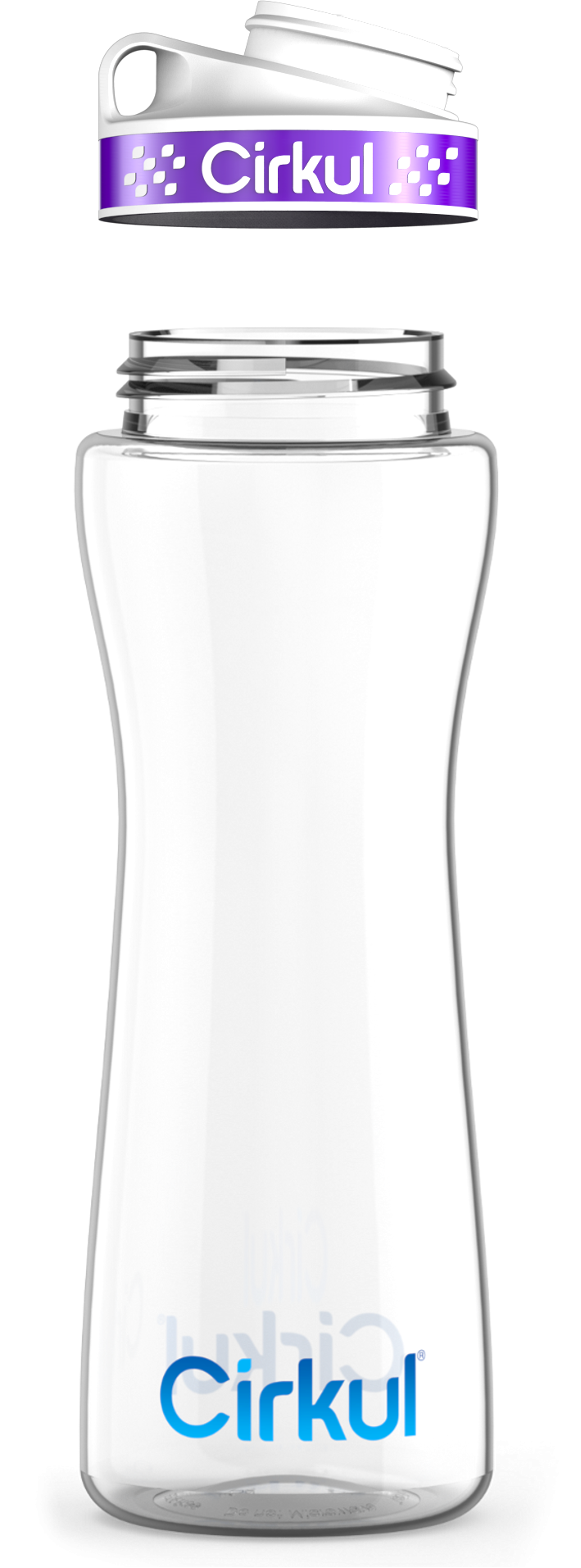 Custom 22oz. Plastic Bottle & Comfort Grip Lid - AUKFB